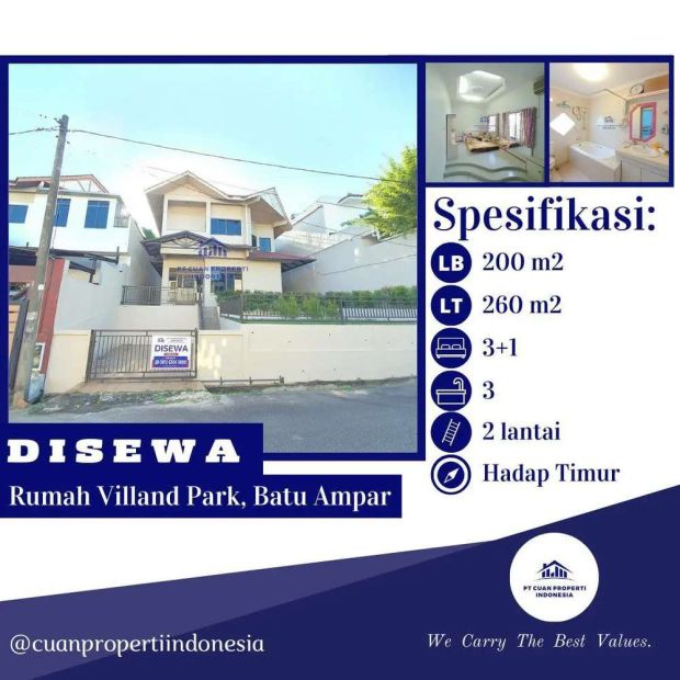 Disewa Cepat Bu Banget Rumah Full Furnish Di Villand Park Batu Ampar