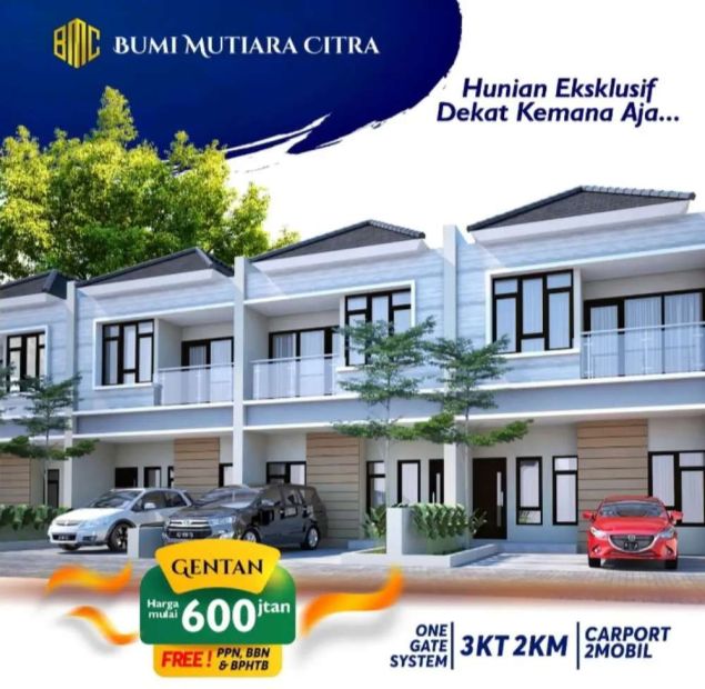 Promo Unit Terakhir Rumah Mewah Gentan Menit Mall Luwes Strategis