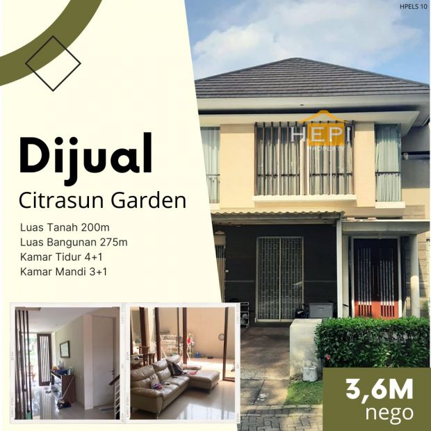 Rumah Dijual Di Citrasun Garden Banyumanik Semarang