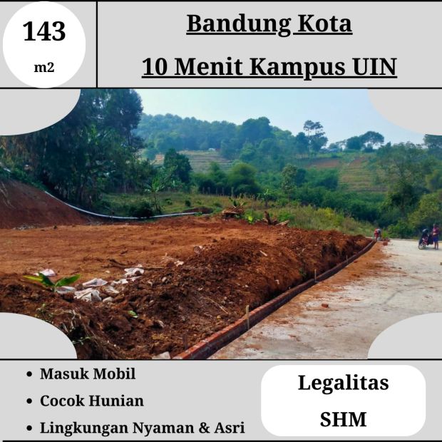 Tanah Bandung Timur Kotamadya 10 Menit Kampus Uin Cibiru Shm