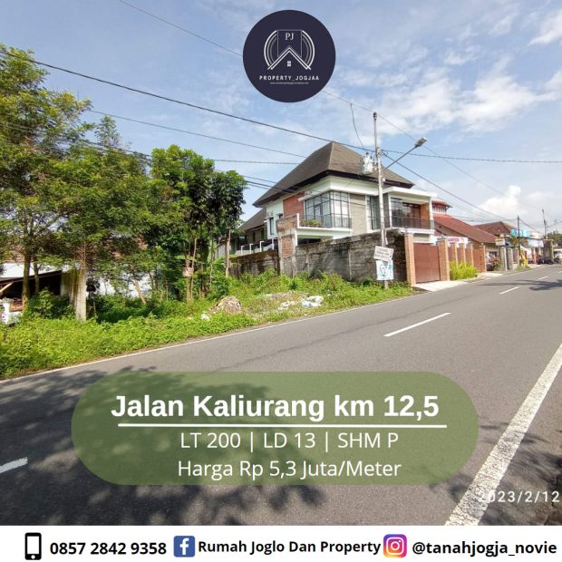 Dijual Tanah Tepi Jalan Utama Dekat Kampus Uii Terpadu 7861