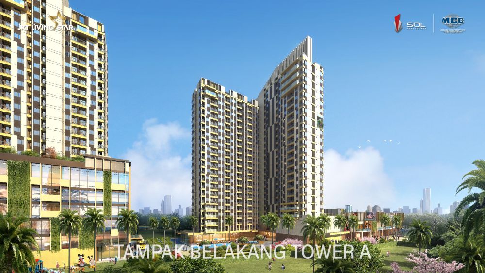 Jakarta Living Star Apartemen Murah Type 2 BedRoom Corner