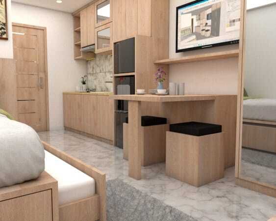 Disewakan B-Residence Apartemen BSD, Type Studio, View AEON Mall