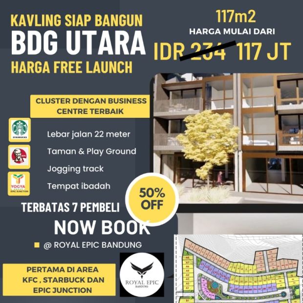 Jual Tanah Murah Di Bandung Utara Dalam Perumahan Mewah