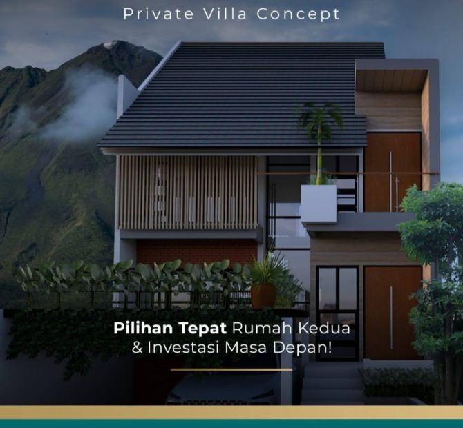 JUAL RUMAH KONSEP VILLA HARGA MURAH SKEMA MUDAH