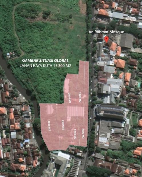 Dijual Tanah Premium Pinggir Jalan Raya Kuta