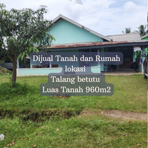 Dijual Tanah Beserta Rumah Palembang Lokasi Talang Betutu