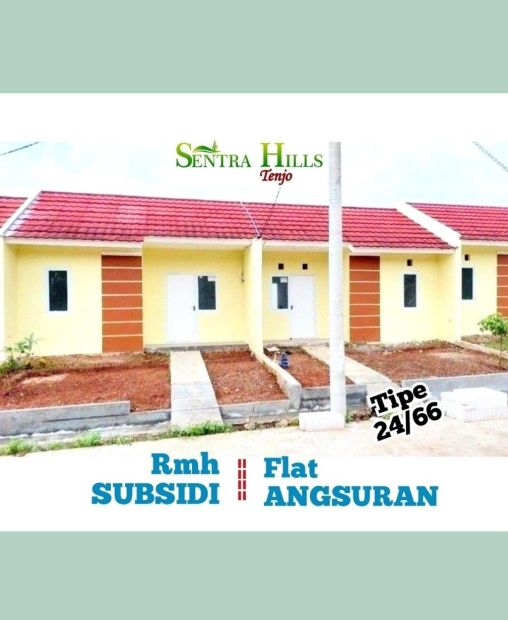 300 Mtr Dr Stasiun Tenjo Rumah Subsidi Dobel Dinding Angsuran Tetap