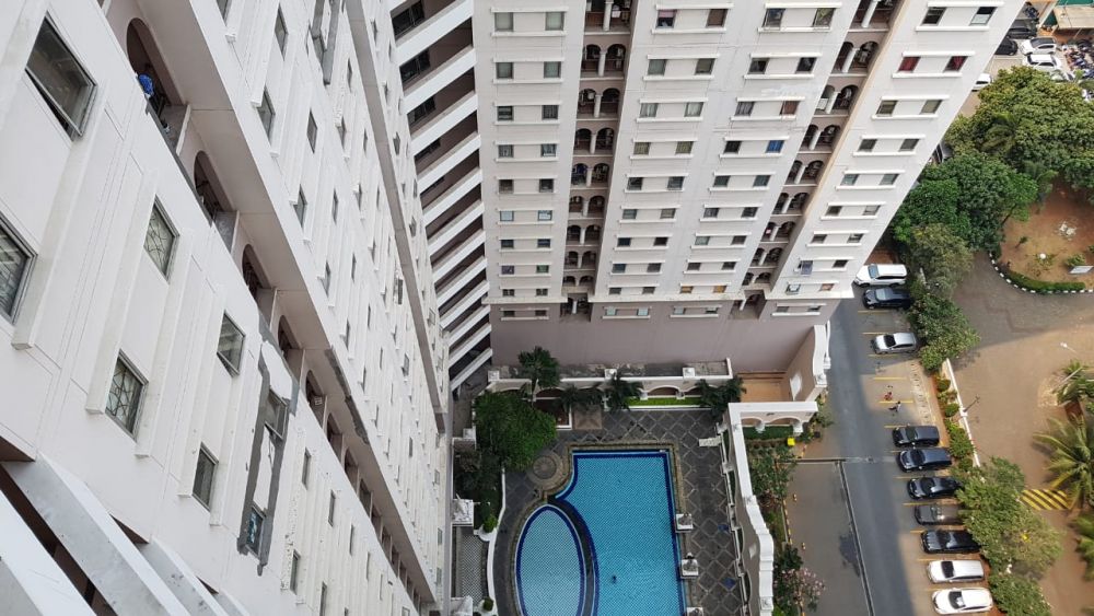 SEWA TERMURAH !! Apartemen Mediterania 2BR View Kolam Renang @Kelapa Gading