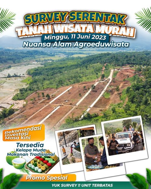 Dijual Tanah Kavling Kawasan Wisata