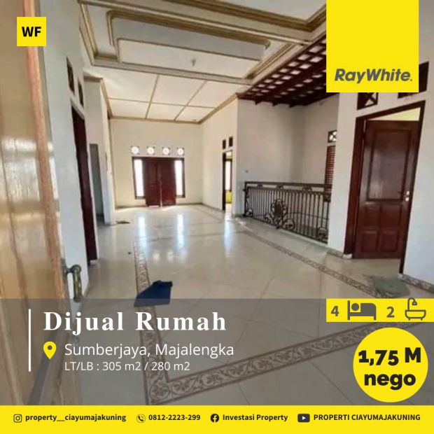 Jual Rumah Lantai Di Paningkiran Sumberjaya Majalengka