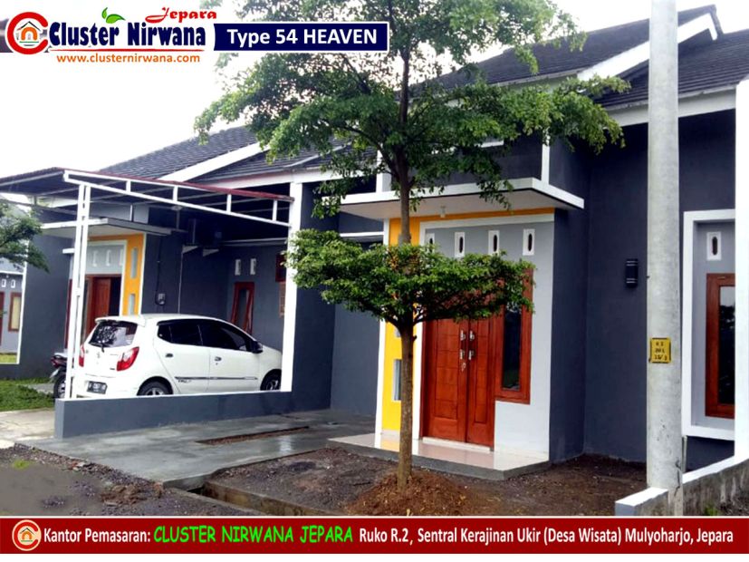 RUMAH Tipe 54 Di HUNIAN CLUSTER, Lokasi Sentra Ukir Mulyoharjo Jepara