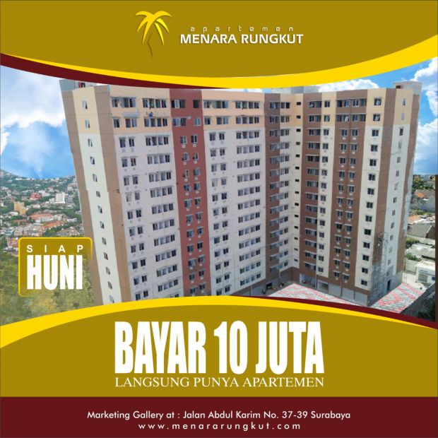 Apartemen Menara Rungkut 100% Sudah Dihuni Dan Siap Huni