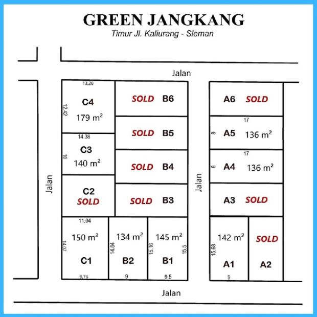 Timur Pasar Jangkang Besi Kavling Tanah Siap Bangun Jalan Paving Meter