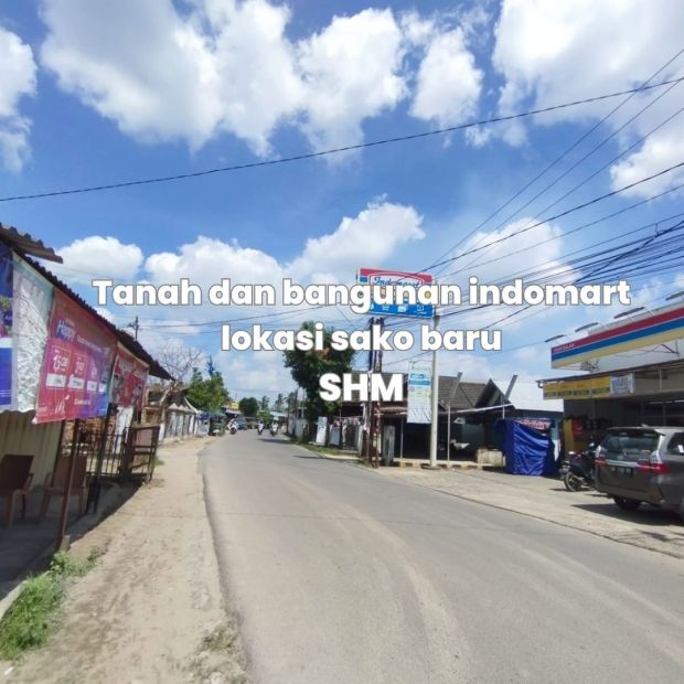 Dijual Tanah Beserta Bangunan Indomaret Lokasi Sako Baru