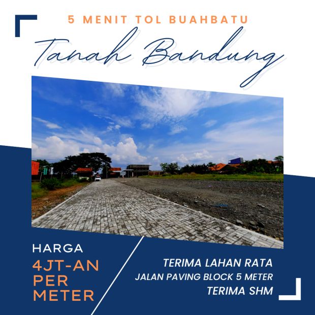 Tanah Strategis Bandung, Area Perumahan Buahbatu,SHM