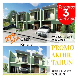 DIJUAL RUMAH 2  LANTAI  HARGA  PROMO DEKAT RS HERMINA DI 