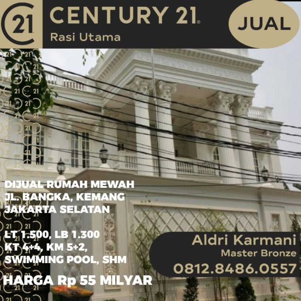 Dijual Rumah Mewah Kemang Jalan Bangka Jakarta Selatan