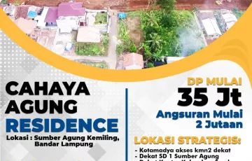 Tanah Dijual di Sumber Rejo, Bandar Lampung, Lampung