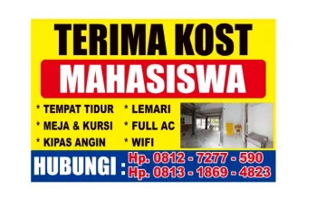 Rumah Kosan Disewakan di Jati Agung, Lampung Selatan, Lampung