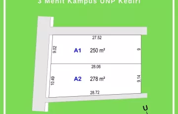 Tanah Dijual di Mojoroto, Kediri, Jawa Timur