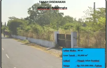 Tanah Disewakan di Jatiwangi, Majalengka, Jawa Barat