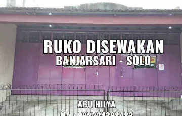Ruko Disewakan di Banjarsari, Solo, Jawa Tengah