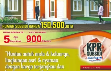 Rumah Subsidi Dijual di Sei Rampah, Serdang Bedagai, Sumatra Utara
