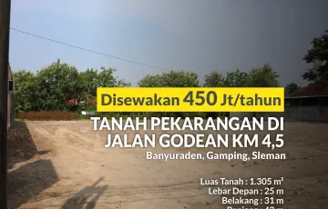Tanah Disewakan di Gamping, Sleman, Yogyakarta