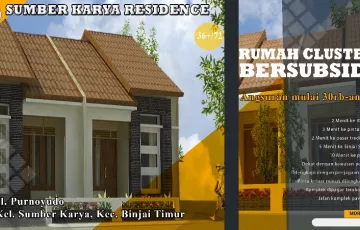 Rumah Subsidi Dijual di Sumber Karya, Binjai, Sumatra Utara