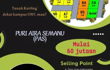 Tanah Dijual di Semanu, Gunung Kidul, Yogyakarta