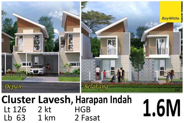 Rumah Baru Dp Bisa Cicil Di Cluster Lavesh Harapan Indah Bekasi