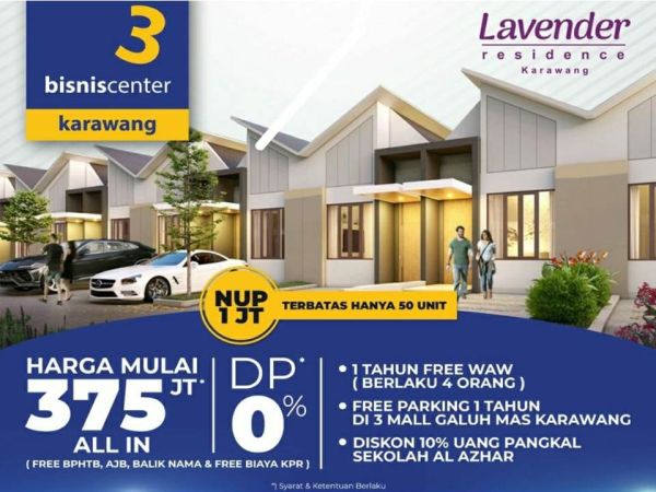 HOT! Rumah Cantik di Lavender Residence 3 Bisnis Center Karawang Barat