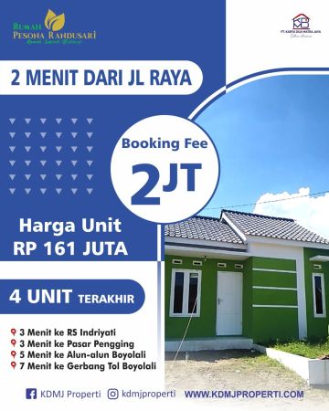 Dijual Rumah Subsidi Boyolali