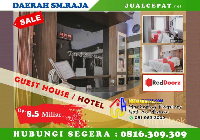 RUKO DIJUAL  Guest House Hotel Aktif di medan 15 Tempat  