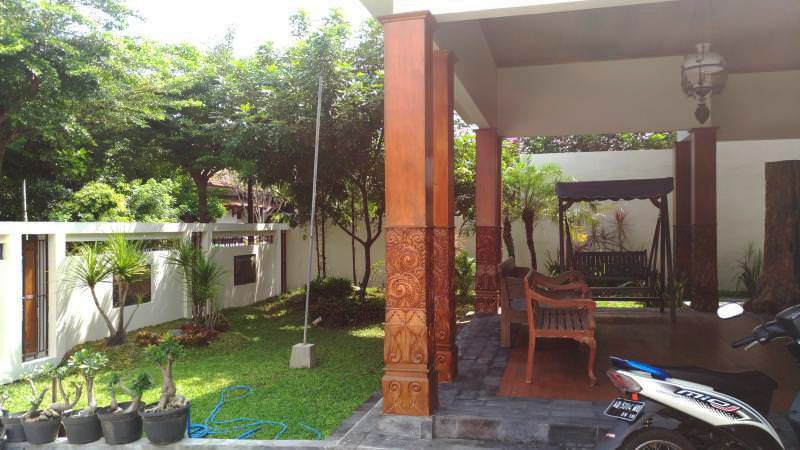  Rumah  mewah etnik  kayu  jati berkualitas 