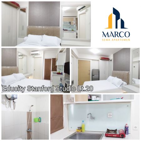  Apartemen  Educity studio  bulanan murah full furnished