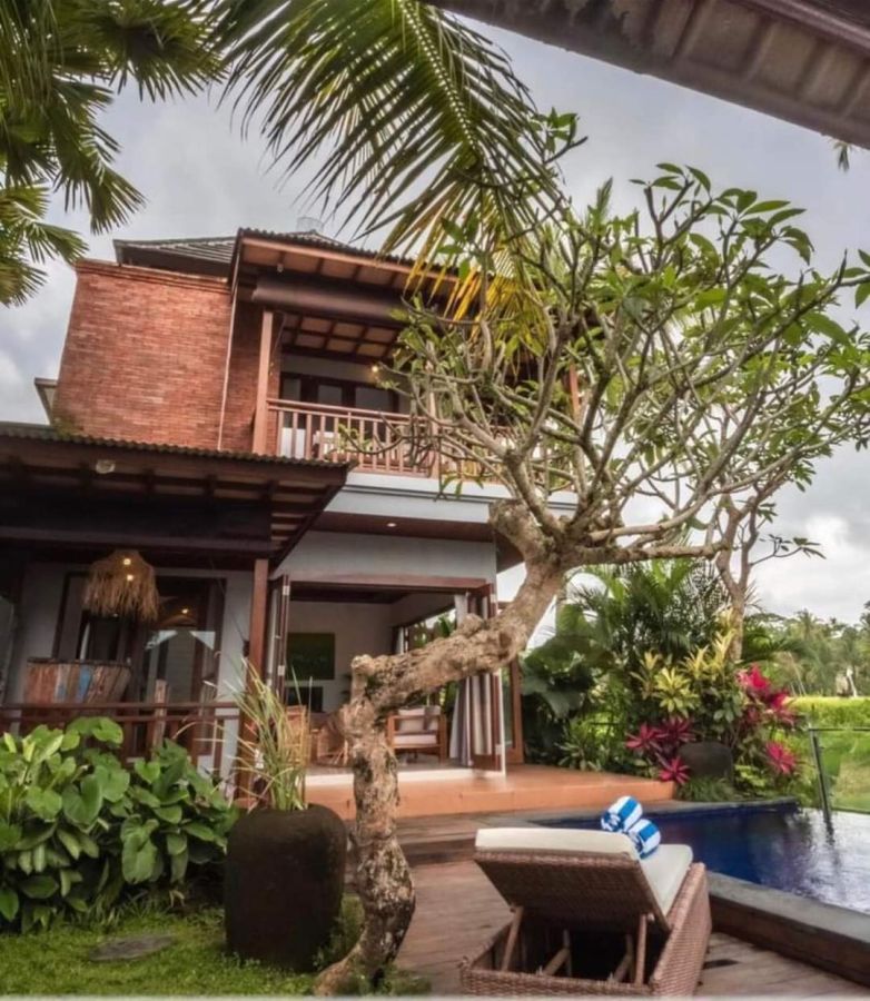 Sale villa berkelas 2lt 360m² ada pool view rice field ubud gg cinta