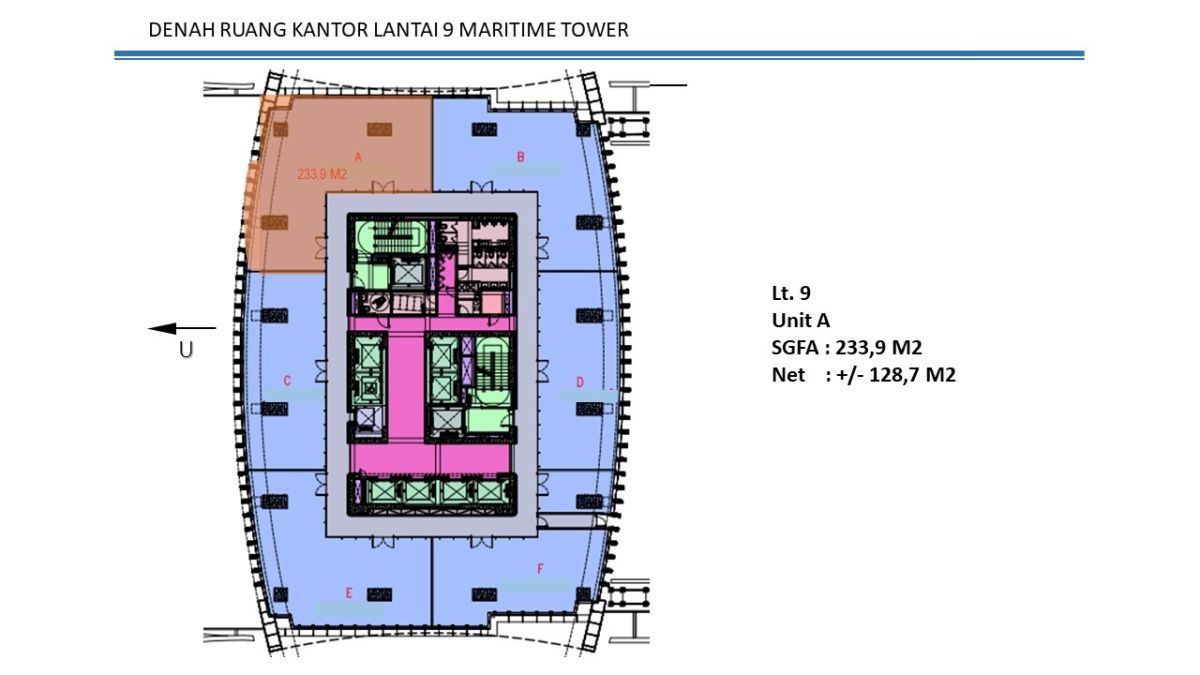 Sewa Ruang Kantor Jakarta Utara 233 9 M2 Pelindo Tower