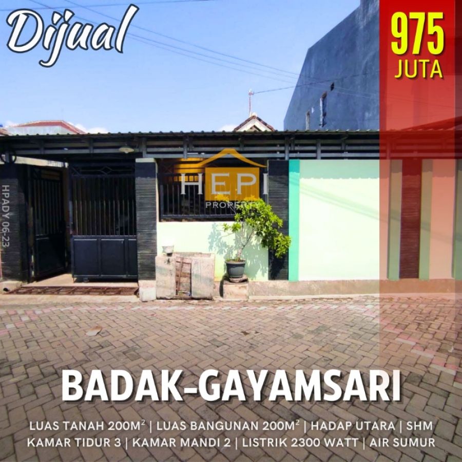 Dijual Rumah di jl Badak Gayamsari Semarang