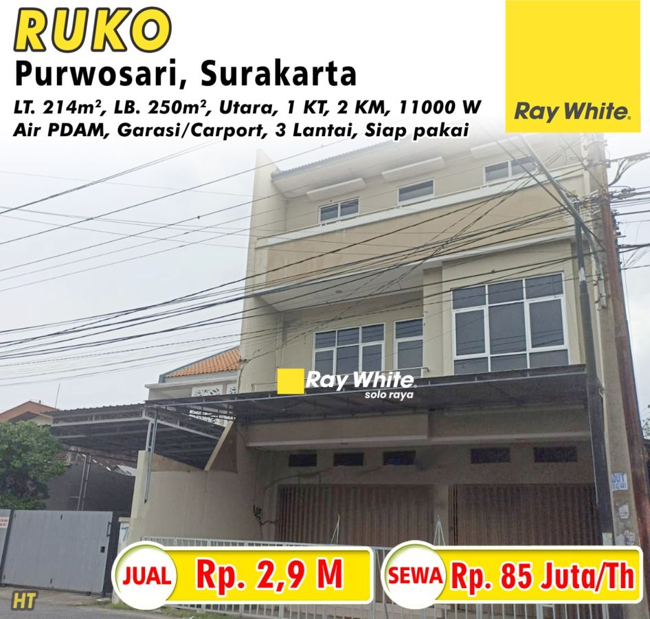 Disewakan Ruko Purwosari, Surakarta
