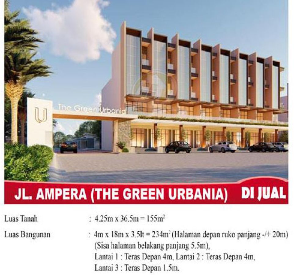 Ruko The Green Urbania Ampera