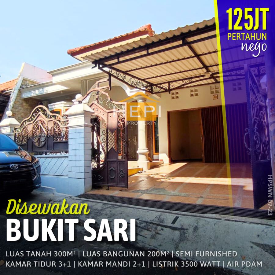 Disewakan Rumah di Bukit Sari Semarang