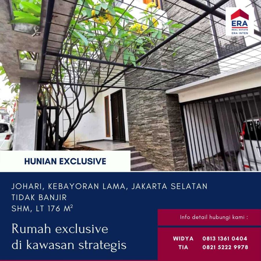 Dijual Rumah Exclusive dikawasan Strategis di Jakarta Selatan