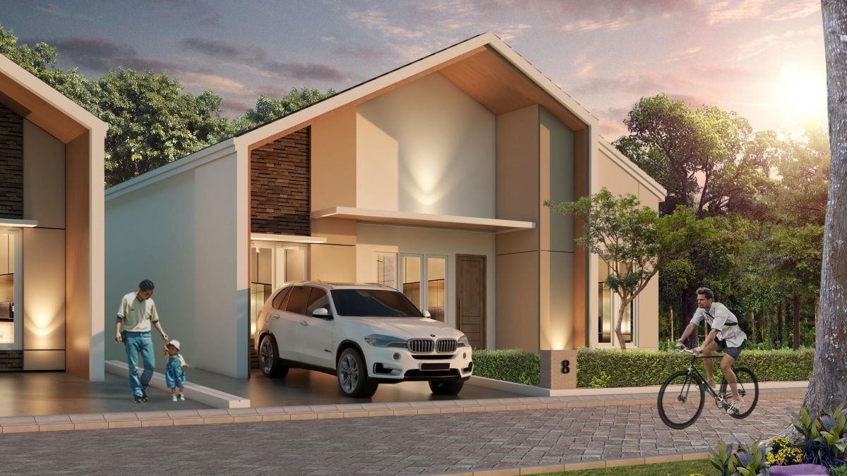CLUSTER THE GREEN ORCHARD TYPE 168 DESIGN MINIMALIS AREA PONTIANAK