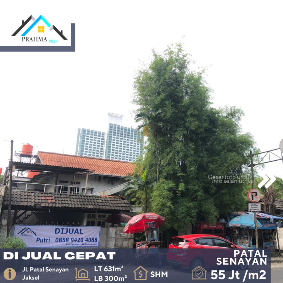 Jl. Patal Senayan Jakarta Selatan Rumah Lama dijual Cepat