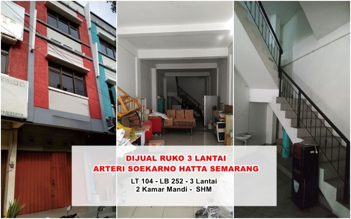 DIJUAL Ruko 3 Lantai Di Jl. Arteri Soekarno-Hatta, Semarang