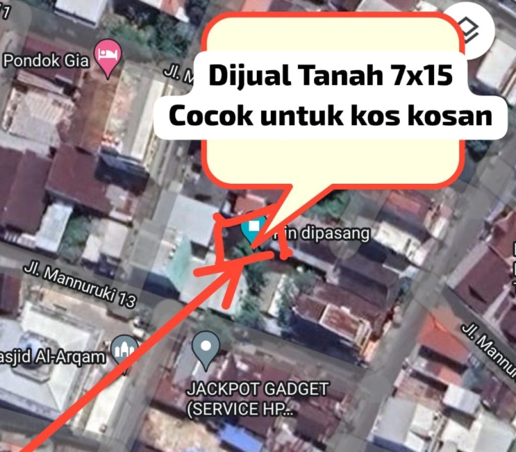 Rumah Tua dengan Tanah Luas 105m2 Harga Murah di Tengah Kota Makassar