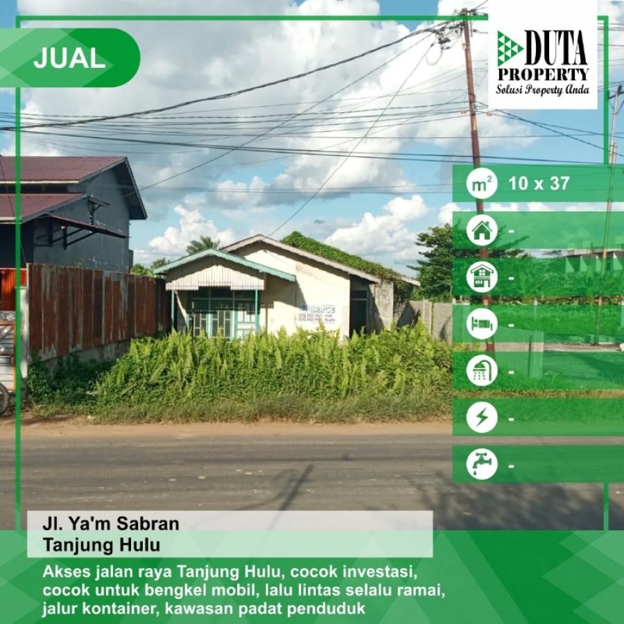 Tanah 10 x 37 Jalan Tanjung Hulu Pontianak