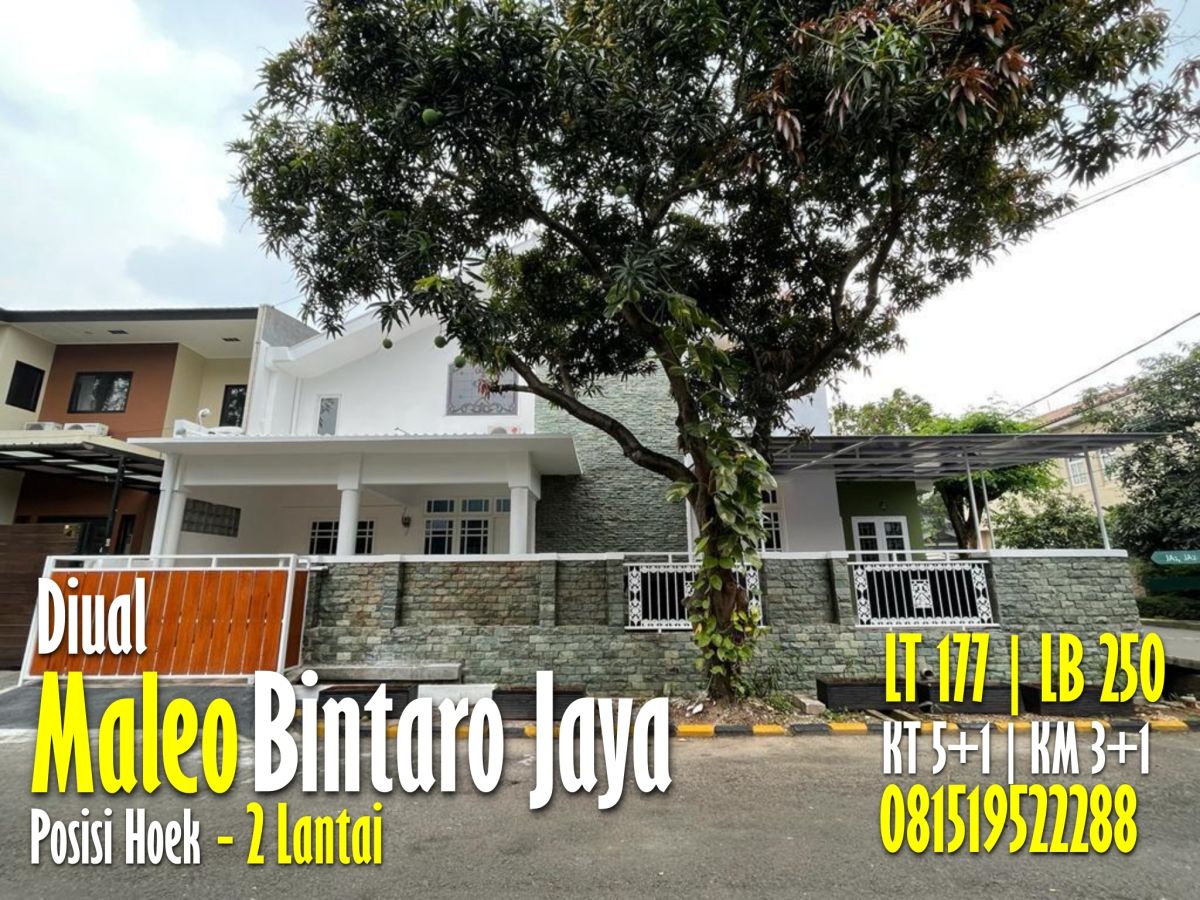 Rumah Hoek Cantik Siap Huni Dalam Kompleks Bintaro Jaya-4tik